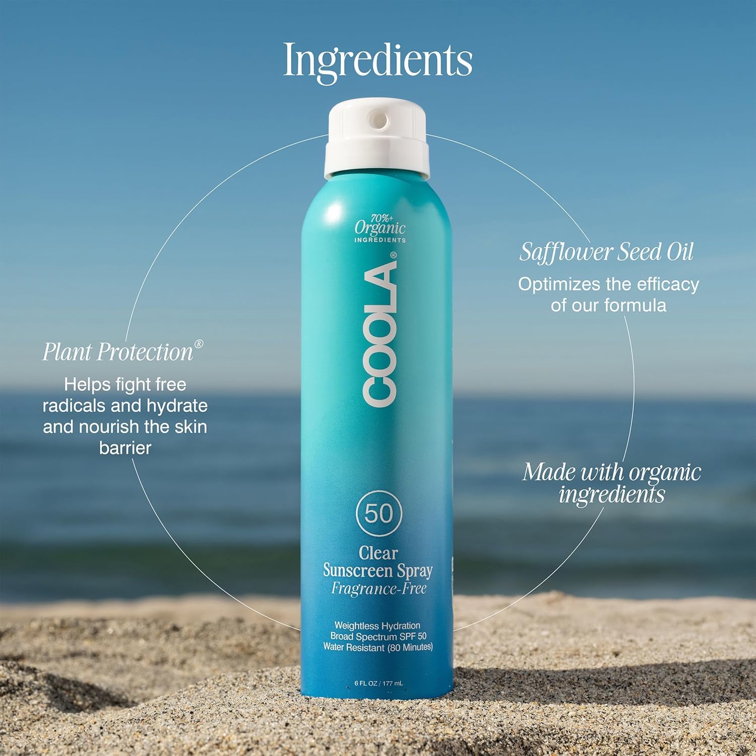 COOLA fragrance-free sunscreen suitable for sensitive skin.