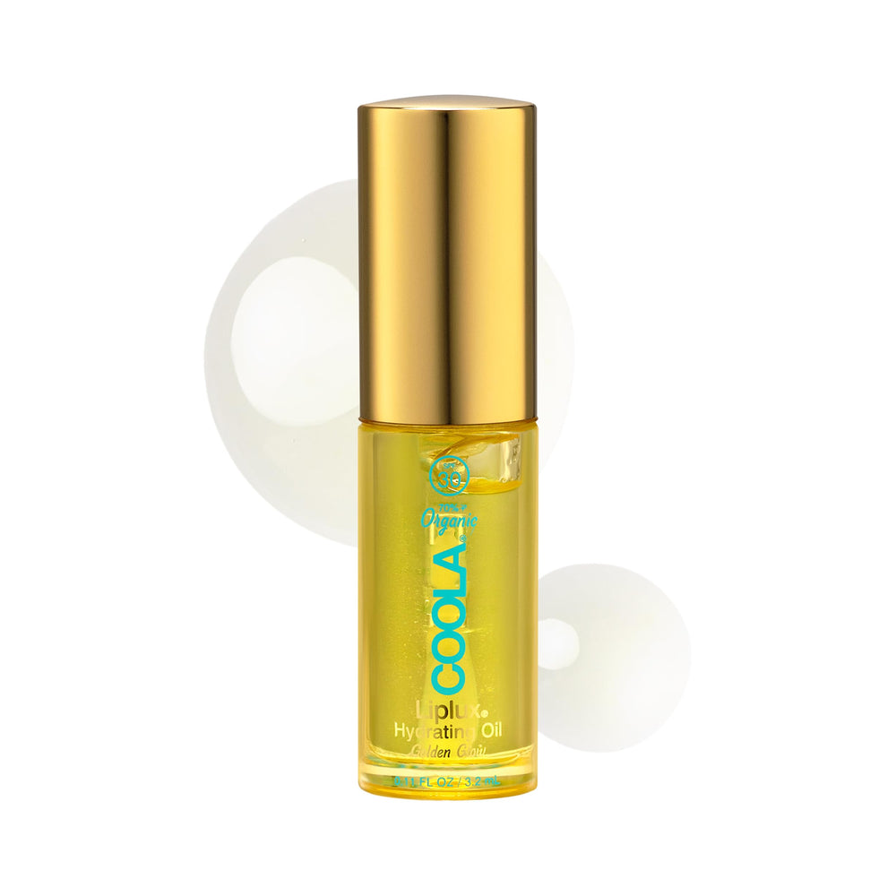 COOLA Liplux SPF 30 bottle showing hydrating lip oil with sun protection