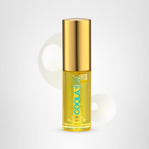 COOLA Liplux SPF 30 ingredients close-up featuring Camellia, Jojoba, and Vitamin E
