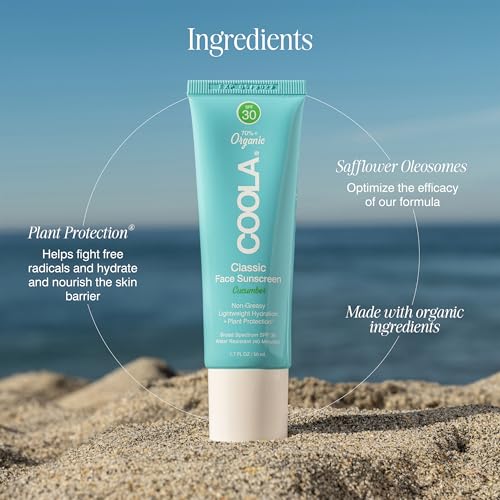 COOLA cucumber scent enhances daily skincare routine.