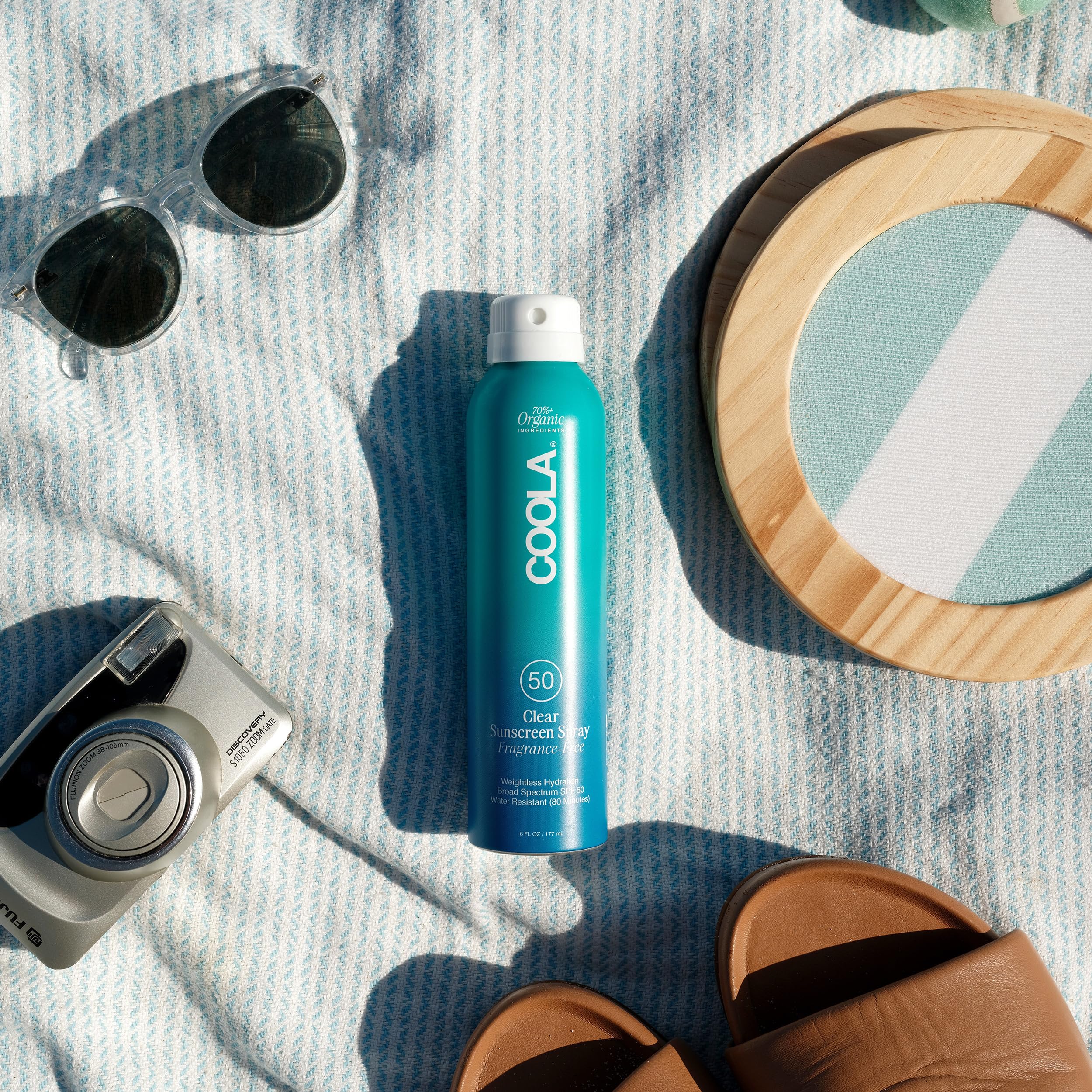 COOLA key ingredients providing skin nourishment and fast absorption.