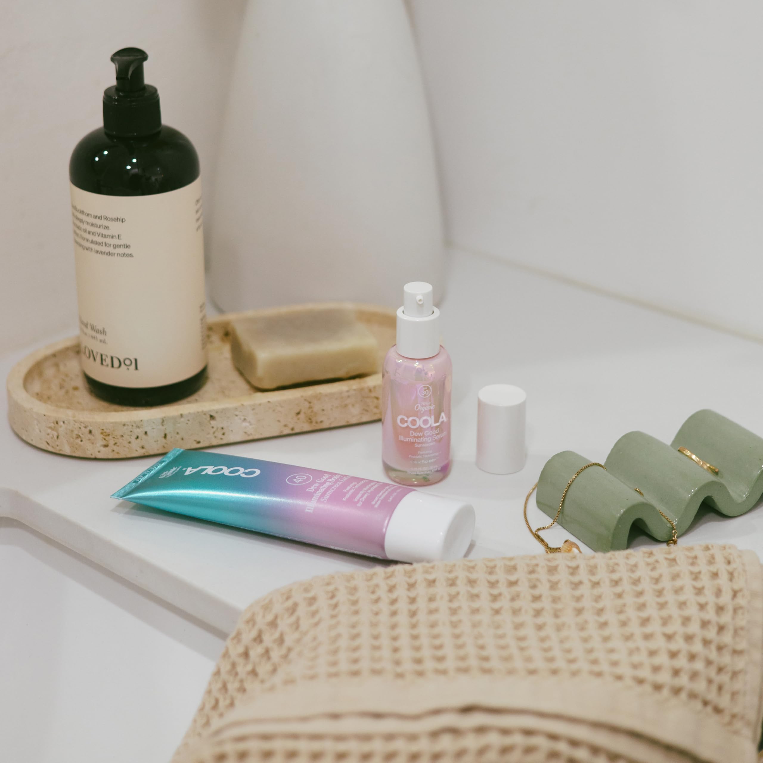 COOLA SPF 30 label communicates daily sun protection for skin safety.