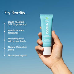 COOLA texture absorbs fast, leaving no shine.