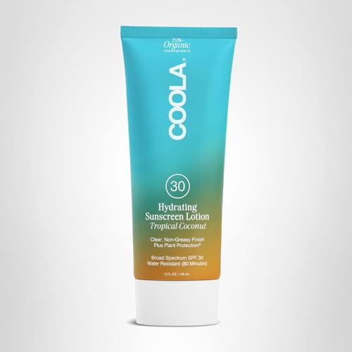 COOLA tropical coconut scent on packaging supports daily sunscreen ritual