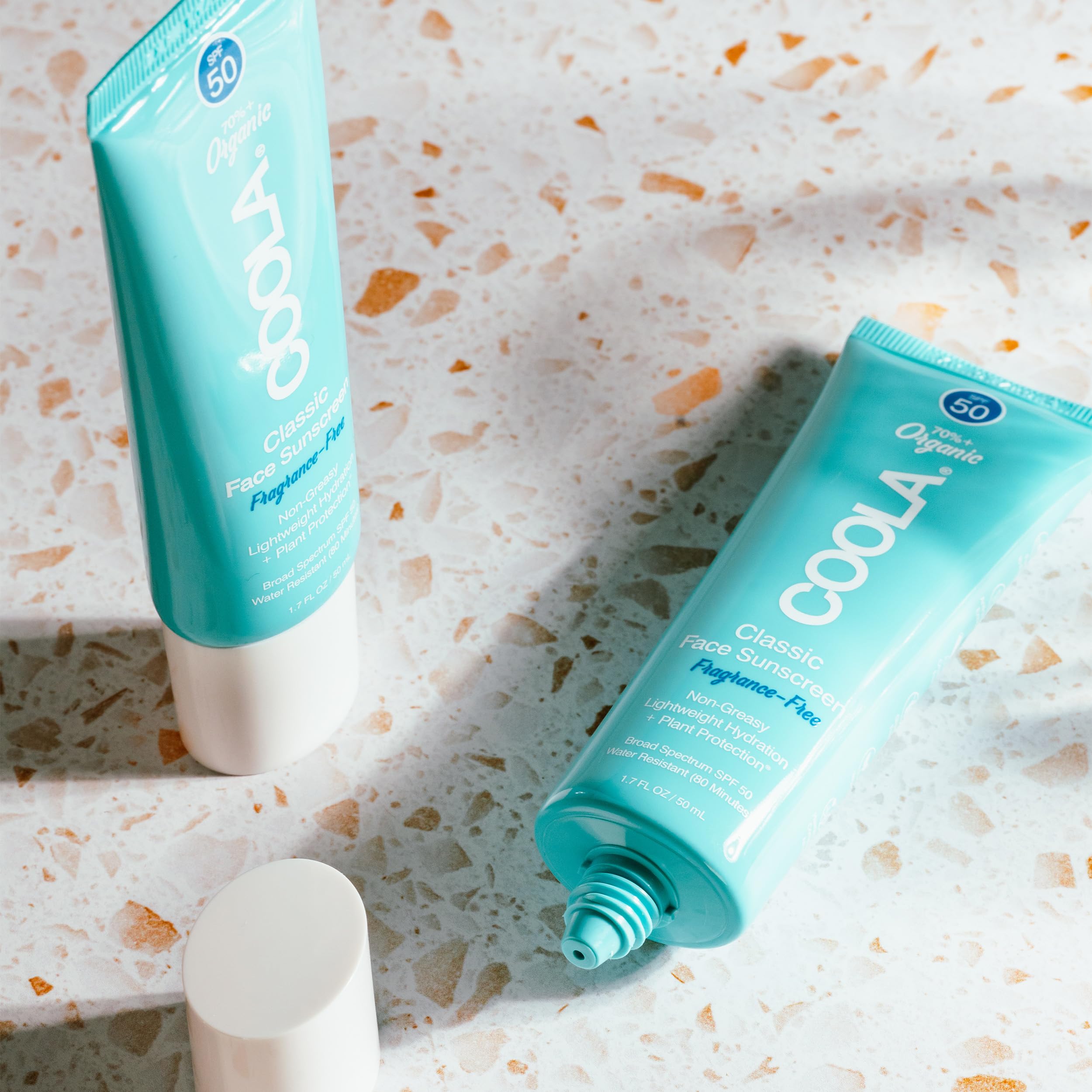 COOLA under-makeup application demonstrating seamless layering