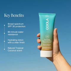 COOLA vegan gluten-free icon on packaging highlights clean beauty choice