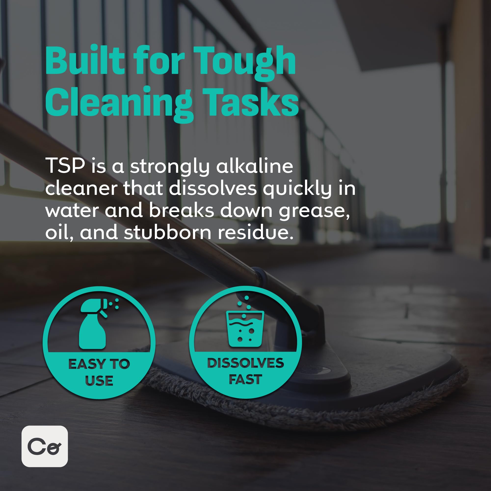 Coolinario TSP prepares surfaces for painting, improving adhesion.