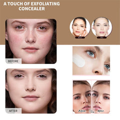 Coolord foundation swirl texture showing color-changing formula on skin.
