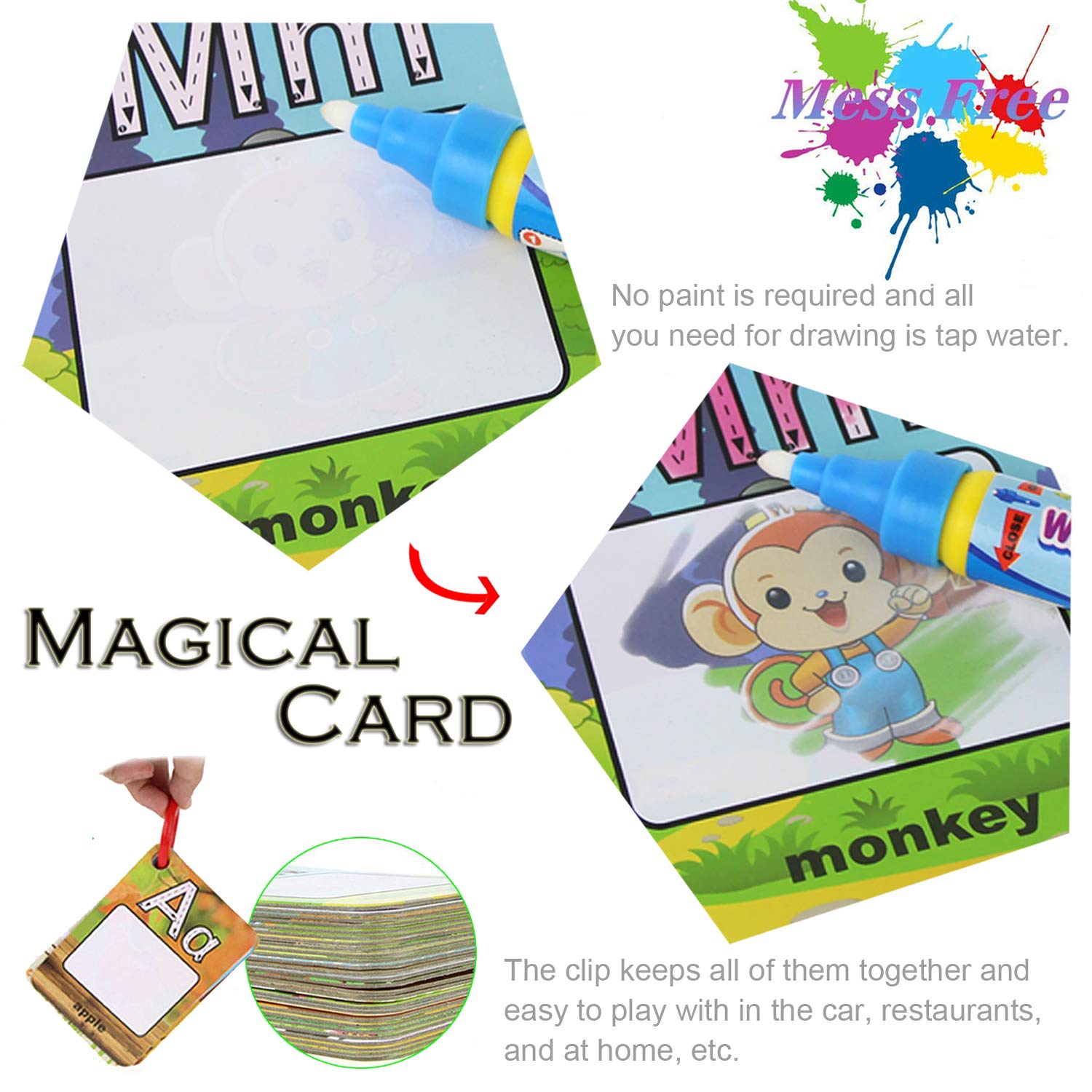 Coolplay travel ring keeps all 26 cards organized for trips and easy packing.