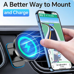 Coolpow car mount offers 360-degree rotation for optimal viewing angles.