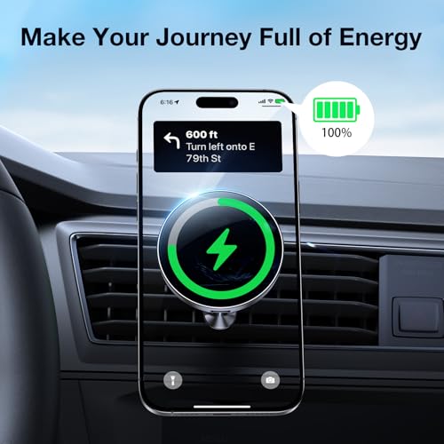 Coolpow design supports safe, hands-free driving with quick magnetic engagement.