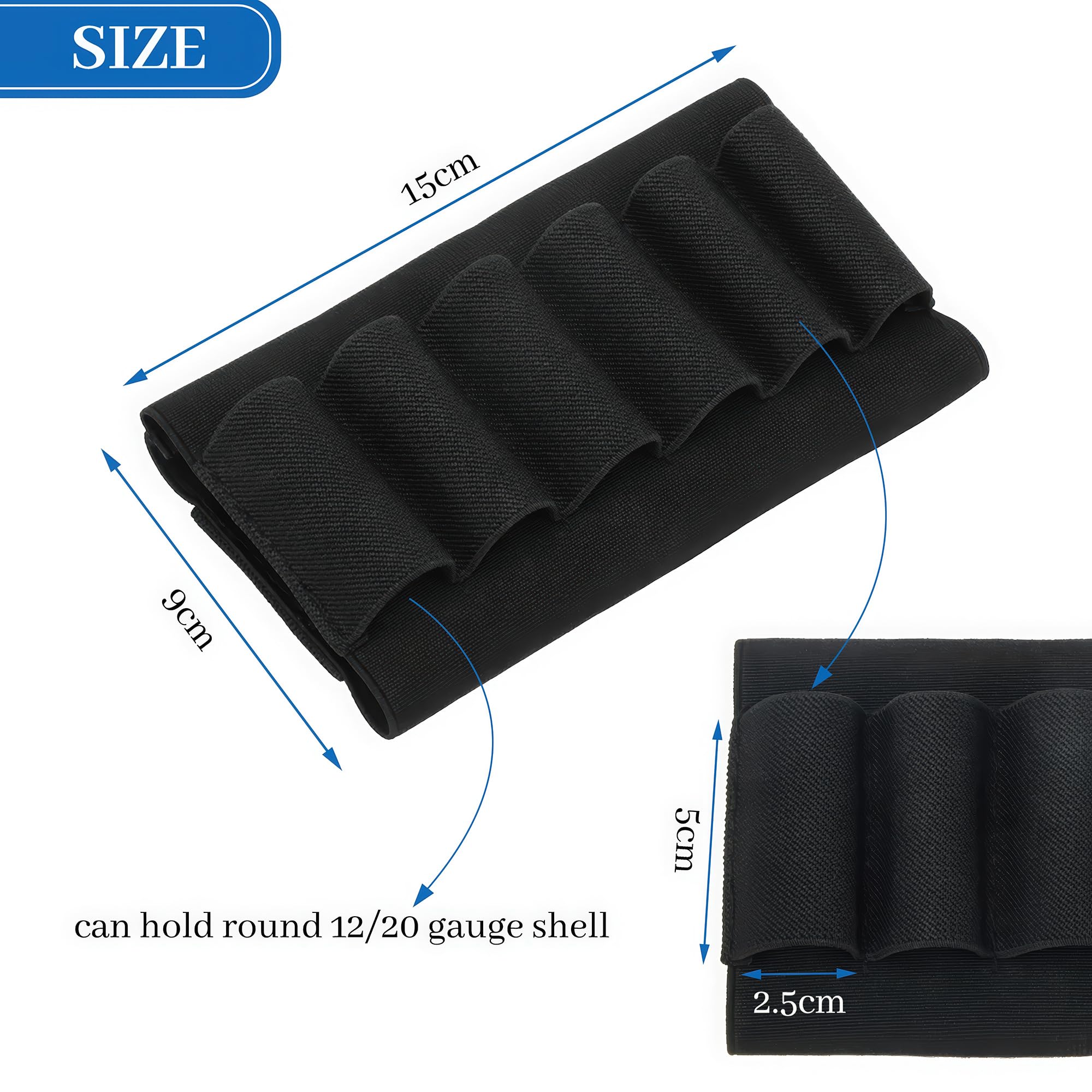 Coolrunner buttstock shell holder keeps 12ga ammo within easy reach on your shotgun.