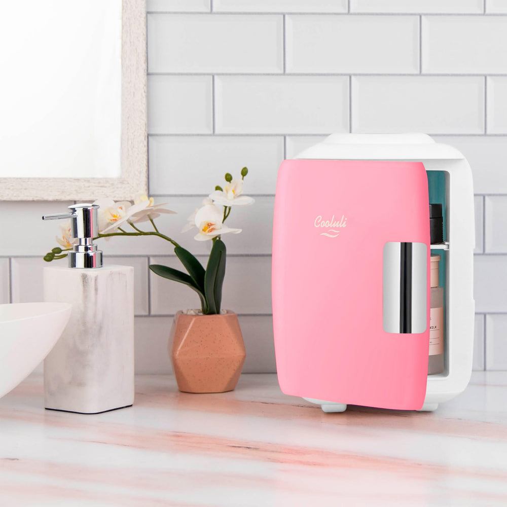 Cooluli pink model adds color to dorm or office spaces.