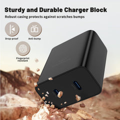 COONCXEN 10ft USB-C to USB-C cable included for flexible charging