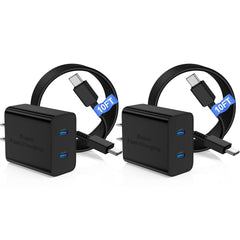 COONCXEN 45W dual-port charger front view powering devices quickly and safely