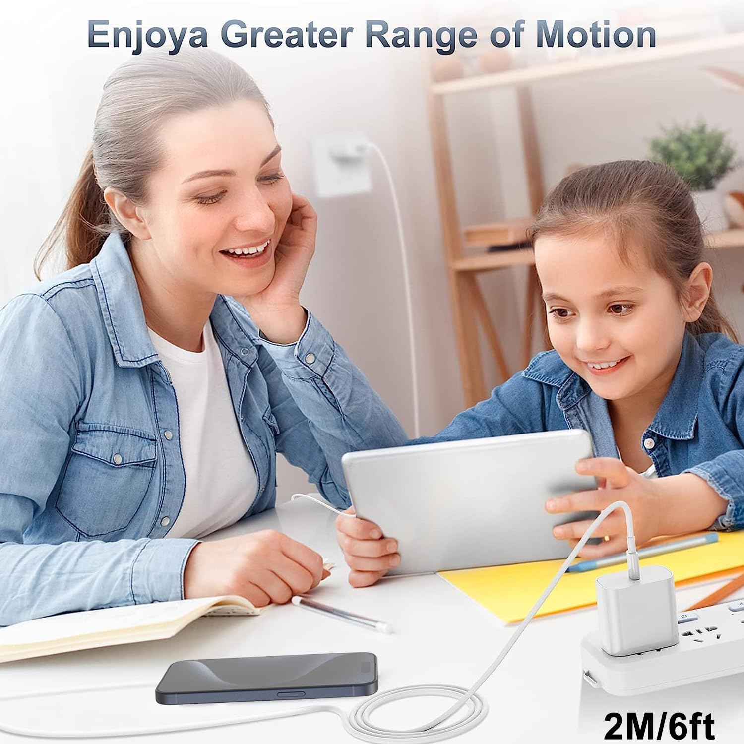 COONCXEN durable and tangle-free USB-C cable for daily use