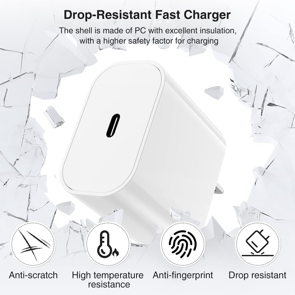 COONCXEN iPhone 17 Pro Max charging setup with 20W PD support