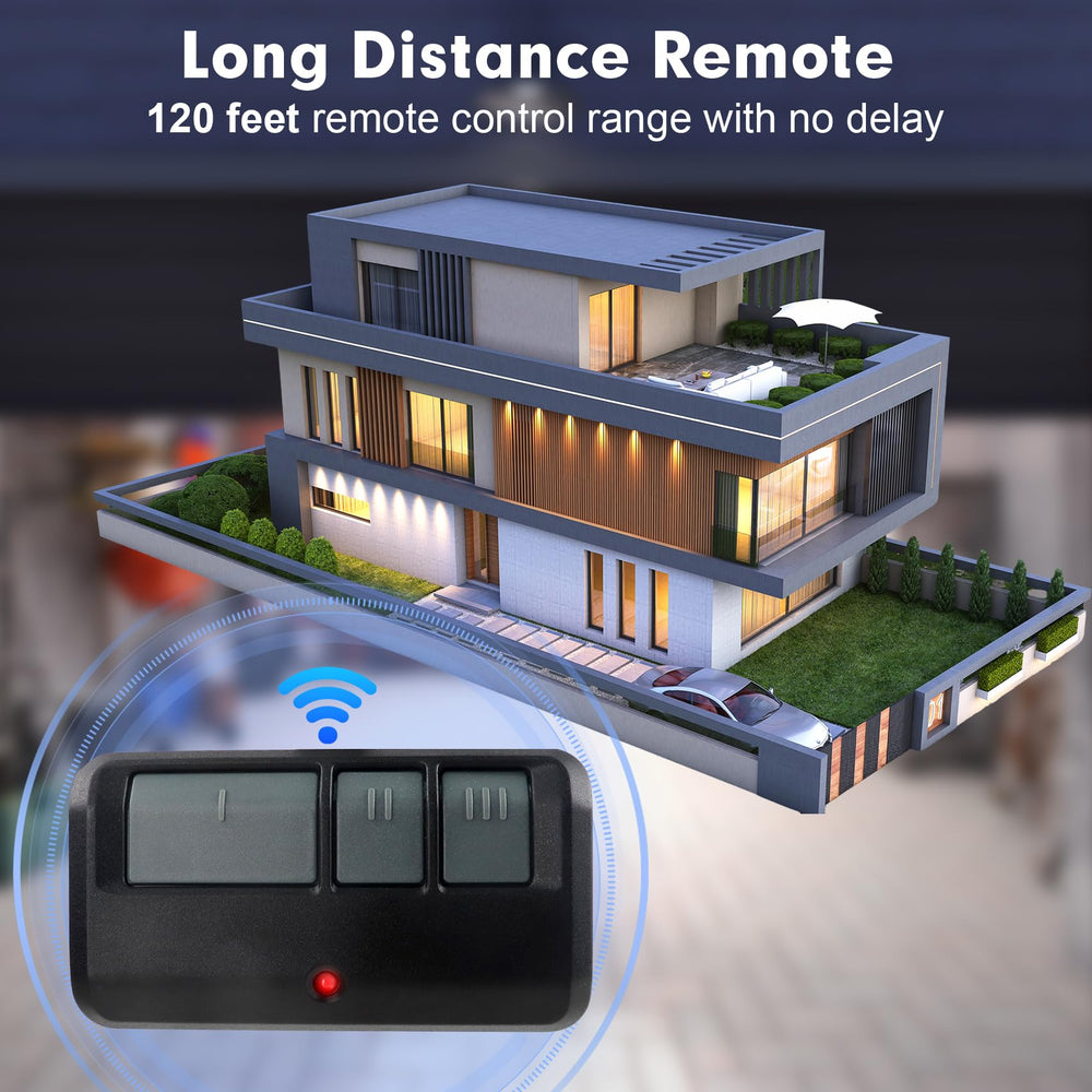 Cooouds 893MAX remote with keypad attachment showcases versatile installation options.