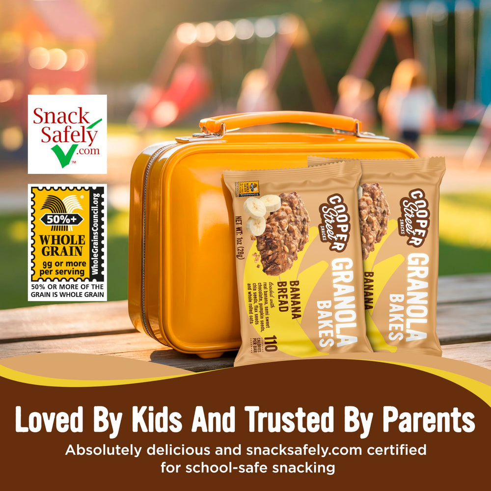 Cooper Street Granola Bakes individually wrapped, 110-calorie snack per bar