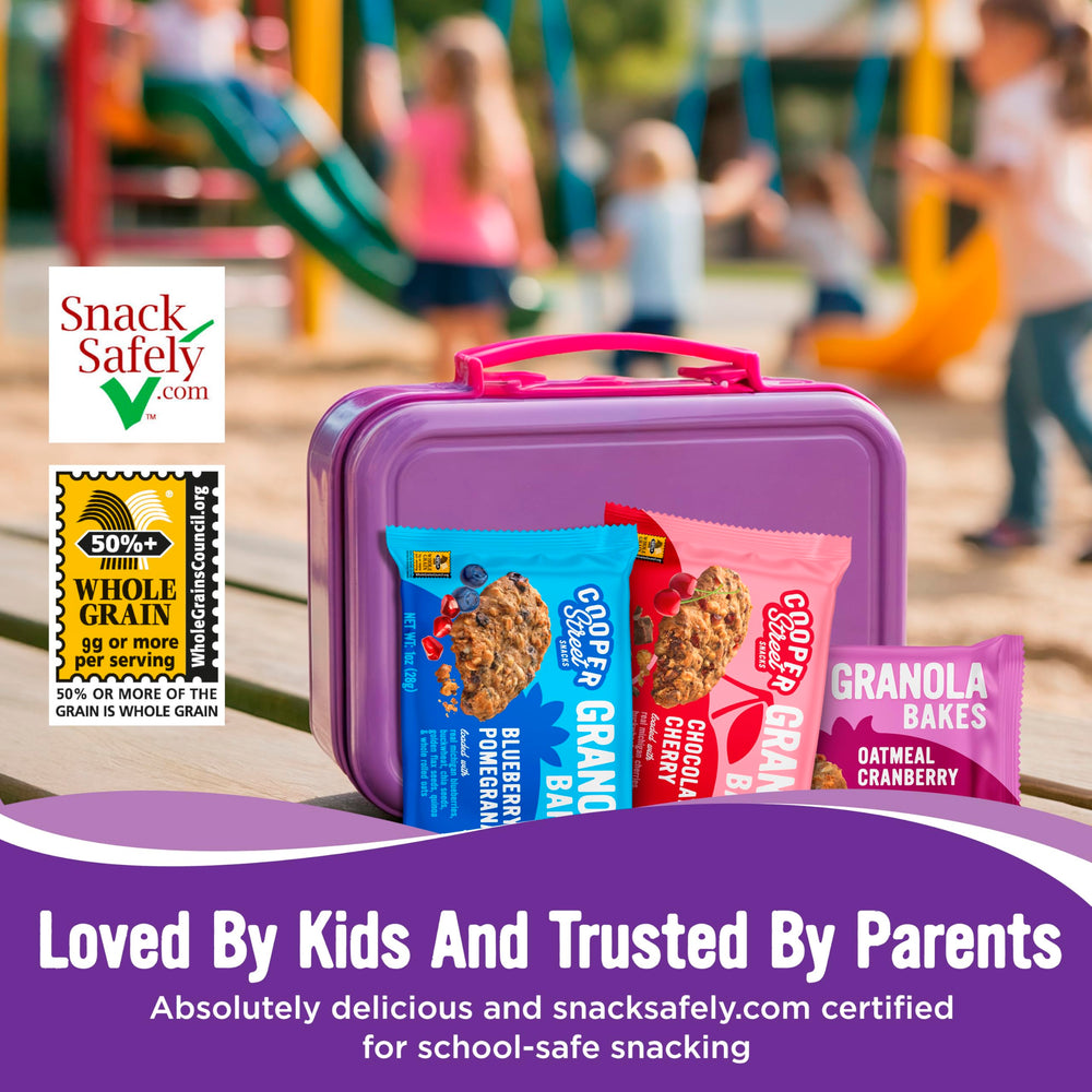 Cooper Street Granola Bakes 110-calorie, individually wrapped snack.