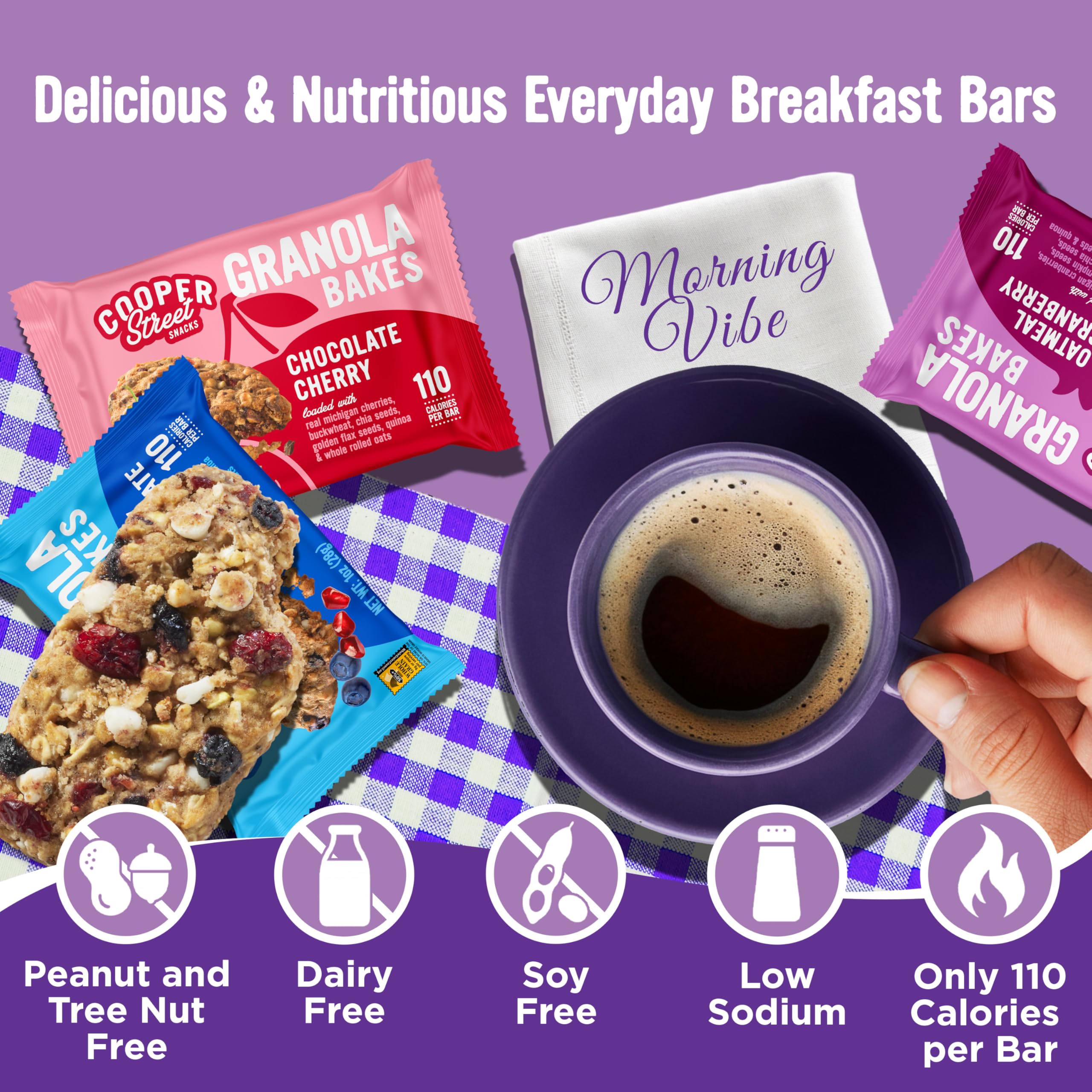 Cooper Street Granola Bakes nut-free facility signifying classroom-safe snack.