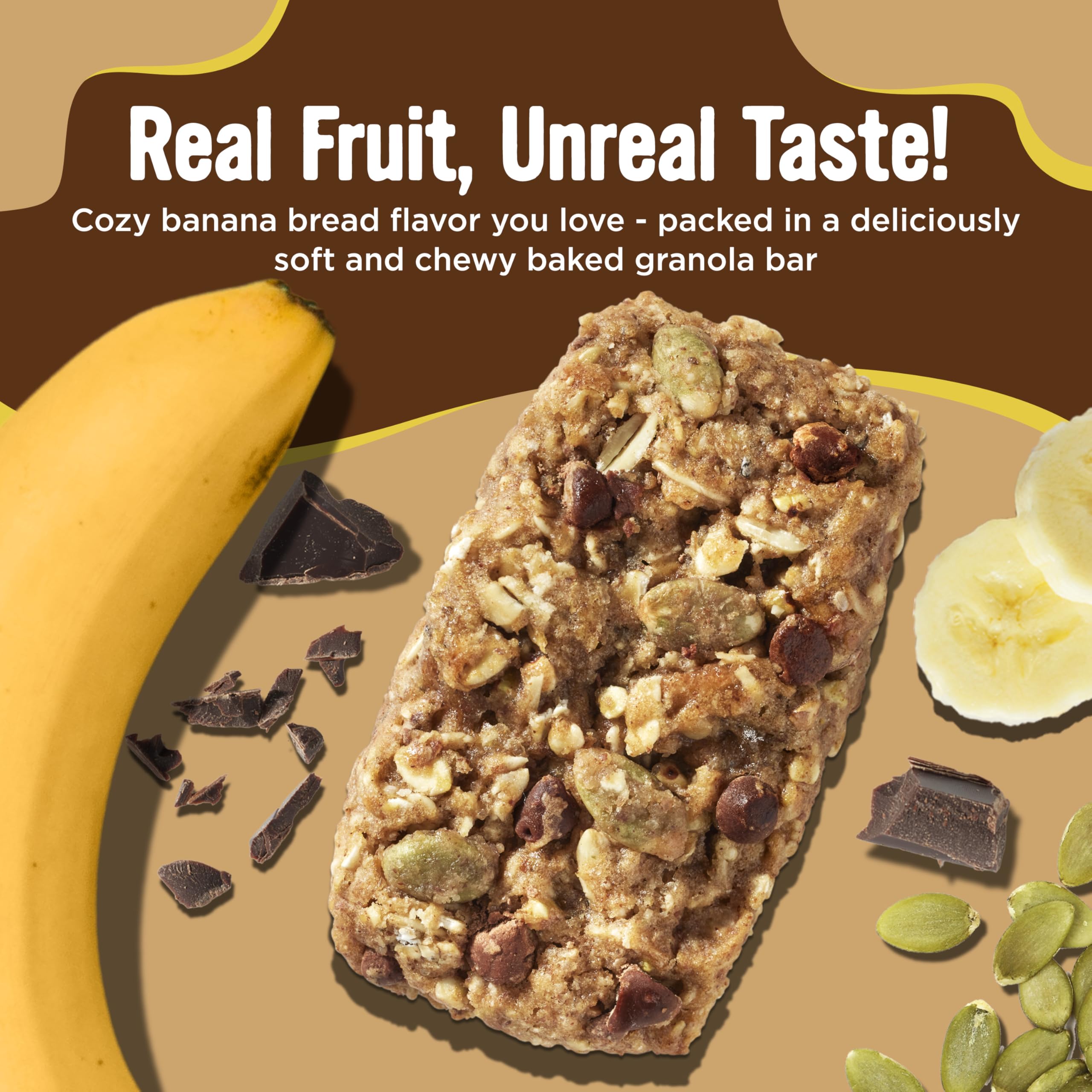 Cooper Street Granola Bakes with real banana and chocolate chips, bakery-fresh flavor