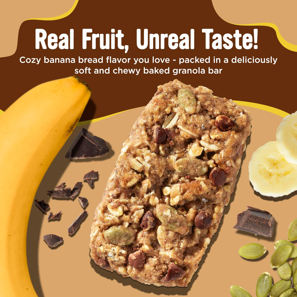 Cooper Street Granola Bakes with real banana and chocolate chips, bakery-fresh flavor