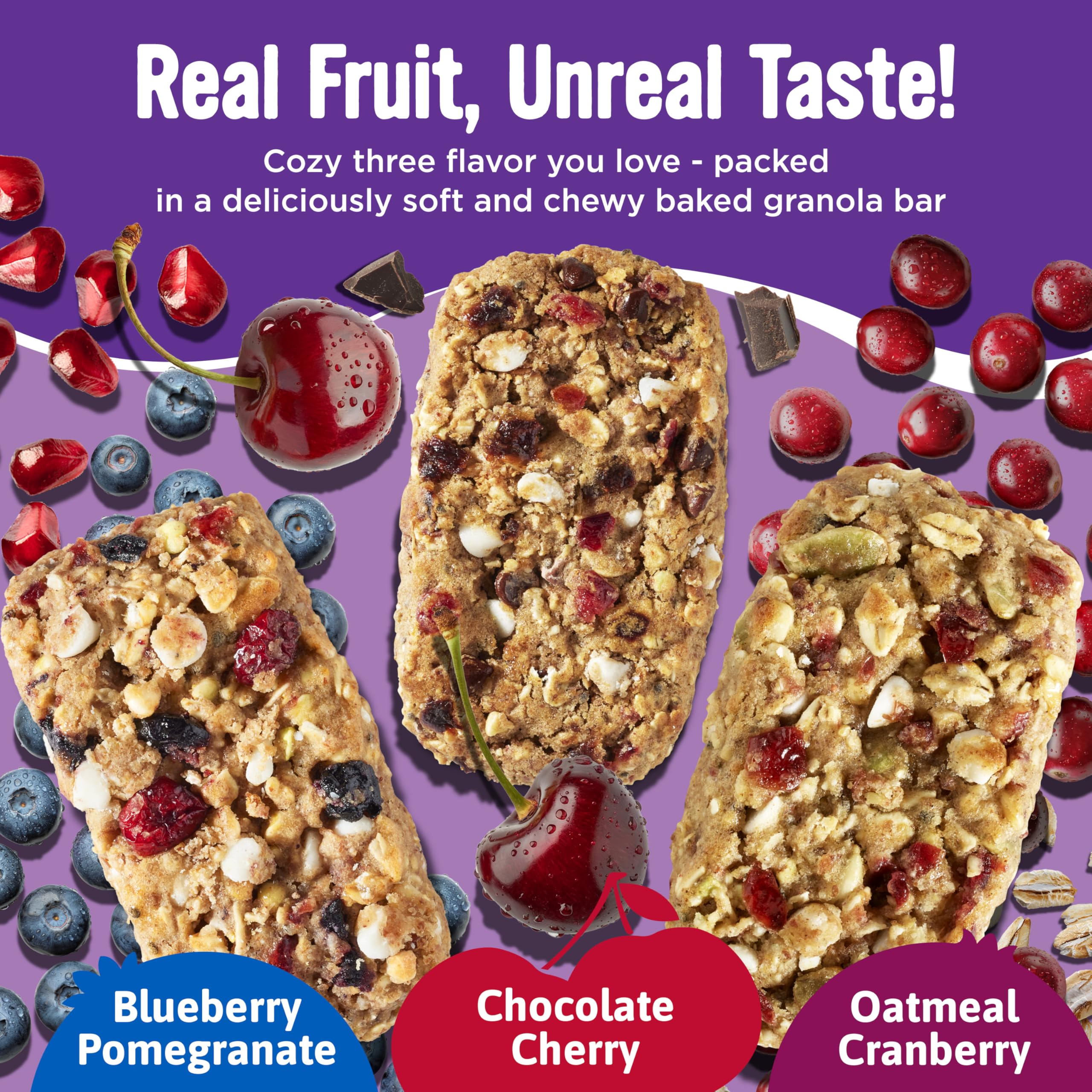 Cooper Street Granola Bakes real fruit visible for natural flavor.