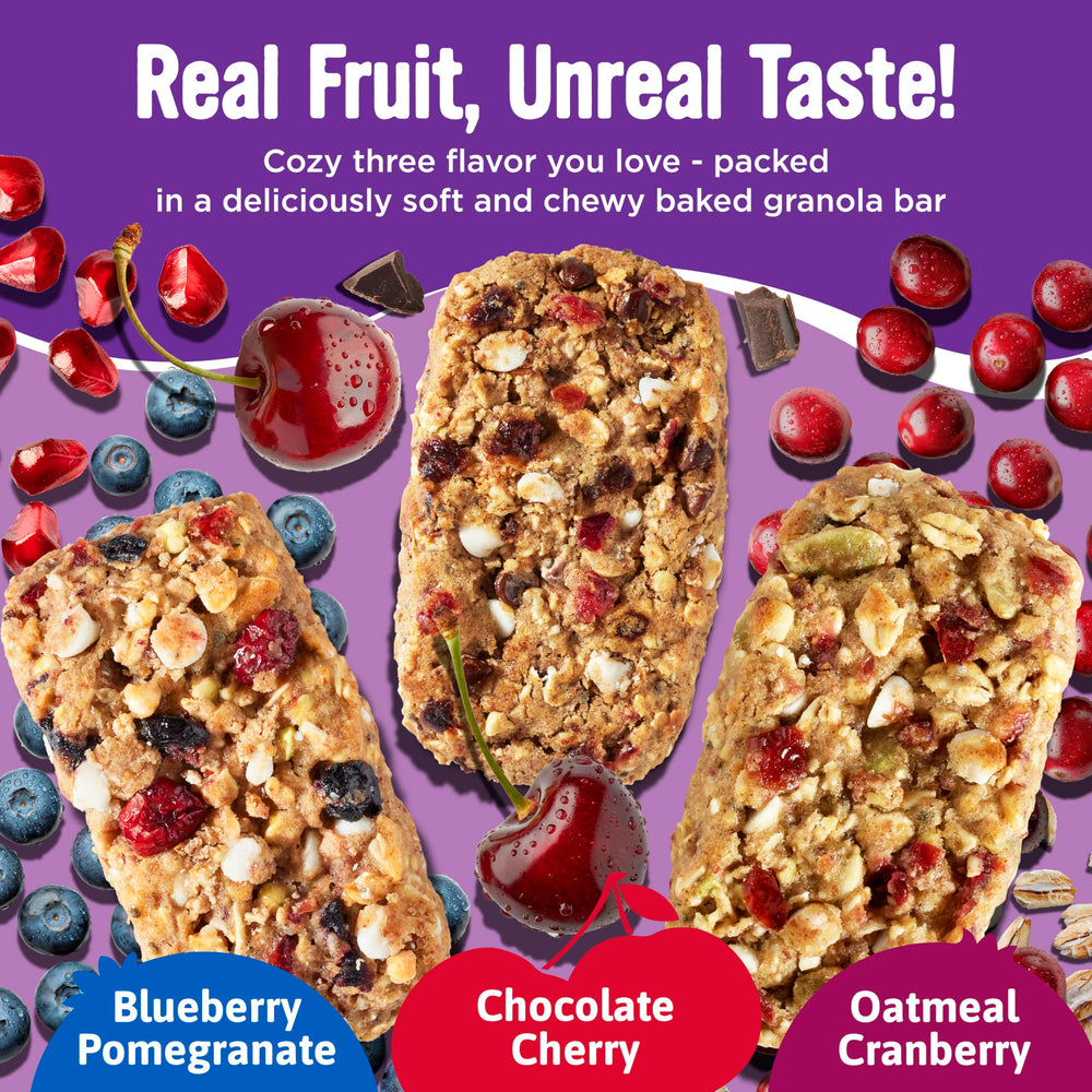 Cooper Street Granola Bakes real fruit visible for natural flavor.