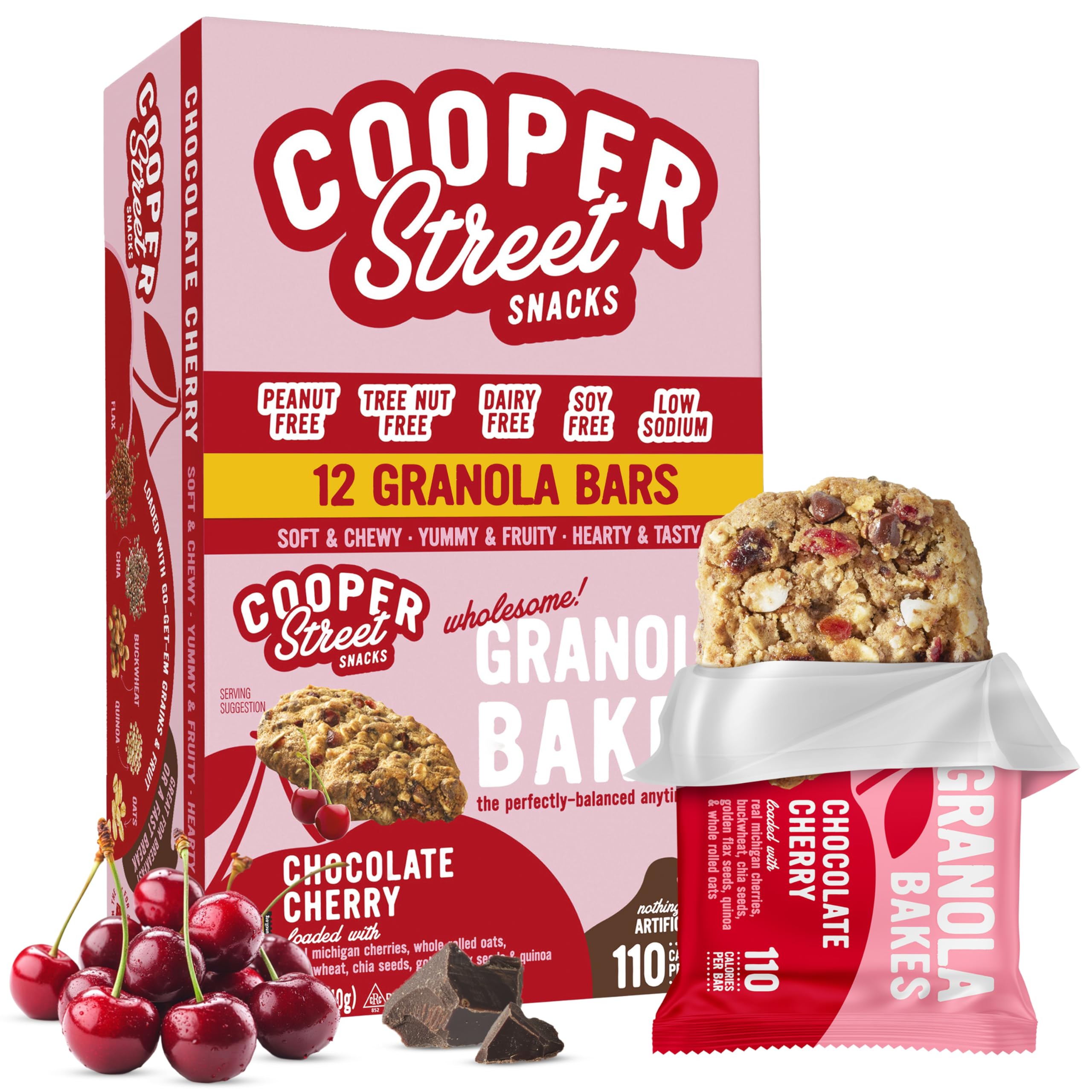 Cooper Street Granola Bakes soft-baked bar showing chewy texture for breakfast