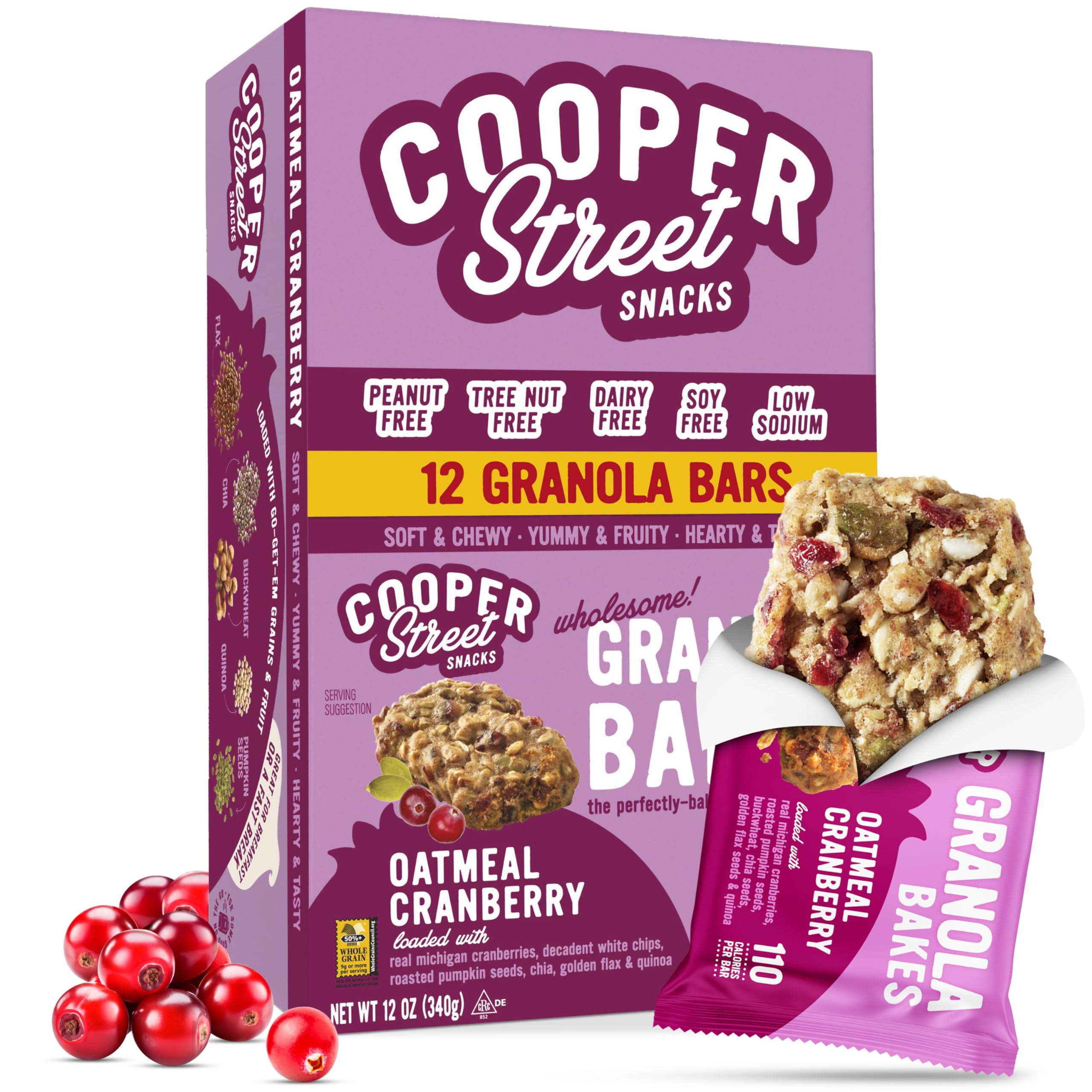 Cooper Street Granola Bakes soft texture bar ideal for quick, chewy breakfasts.