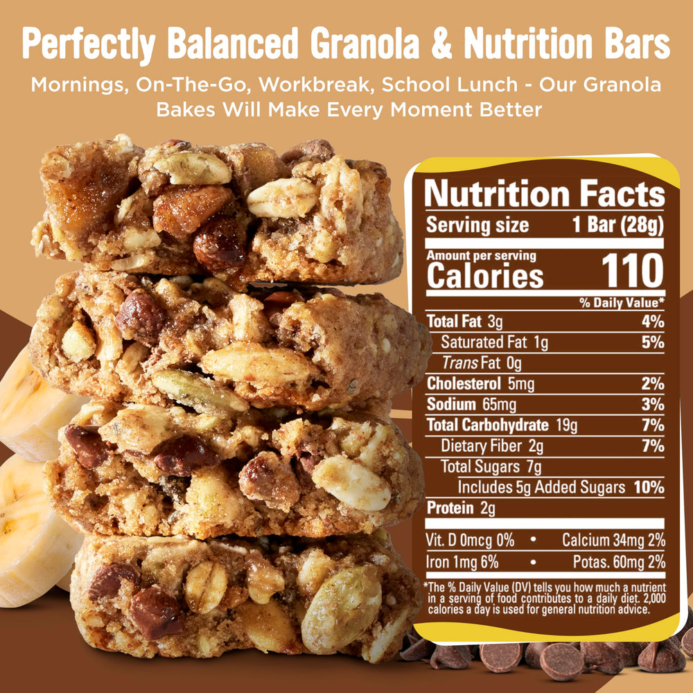 Cooper Street Granola Bakes bar with oats and seeds, ideal energy boost