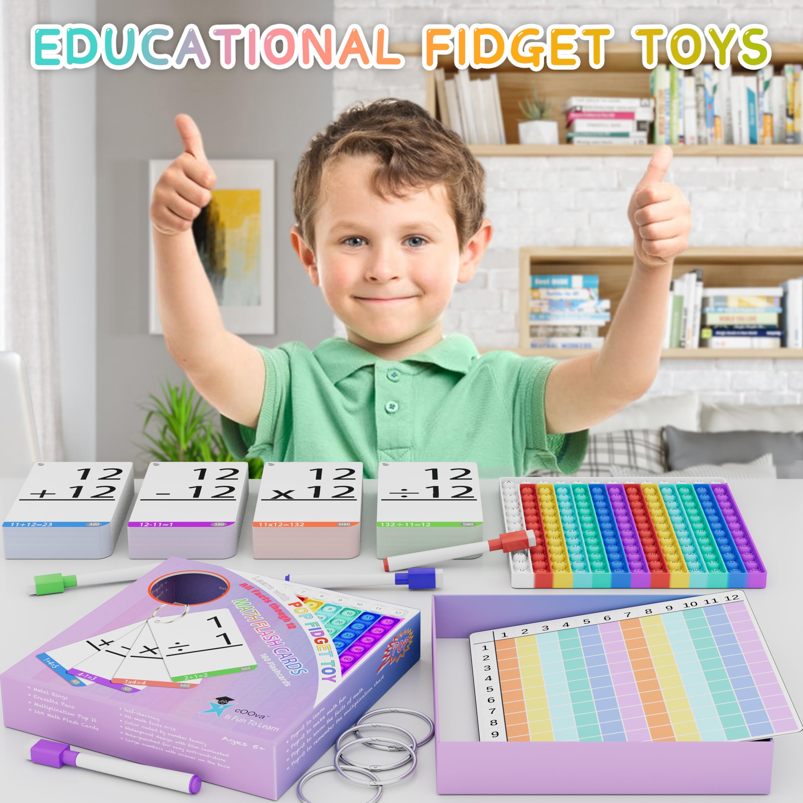 COOVA math pop-it practice: portable learning tool for on-the-go study.