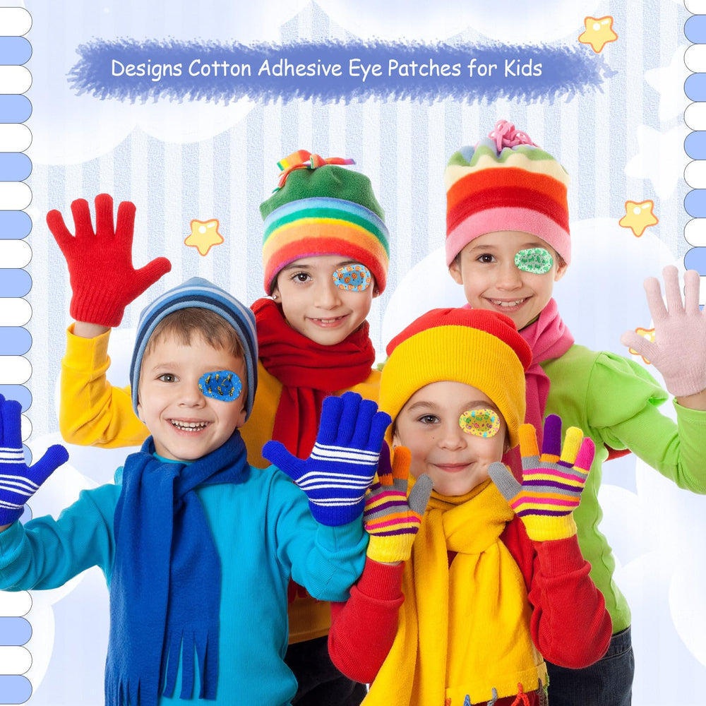 Copkim eye patches with cute icons enable kid-friendly wear and quick removal.