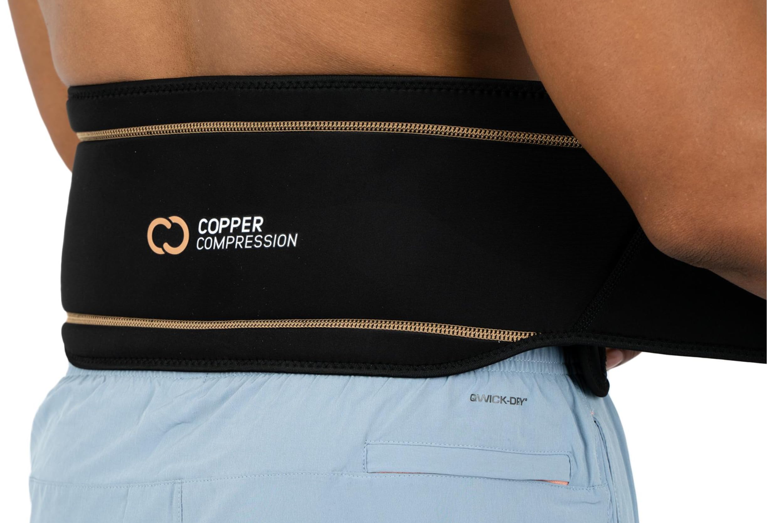 Copper Compression Back Brace lumbar support for lower back relief and all-day wear.