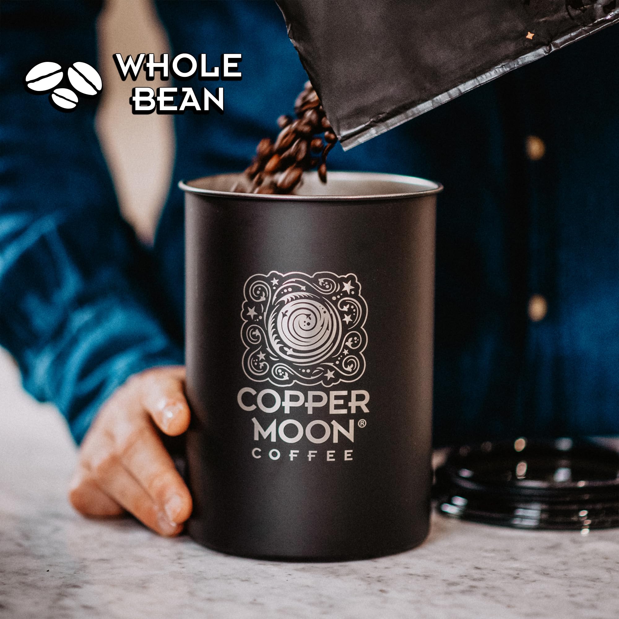 Copper Moon small-batch roast – crafted for consistent quality.