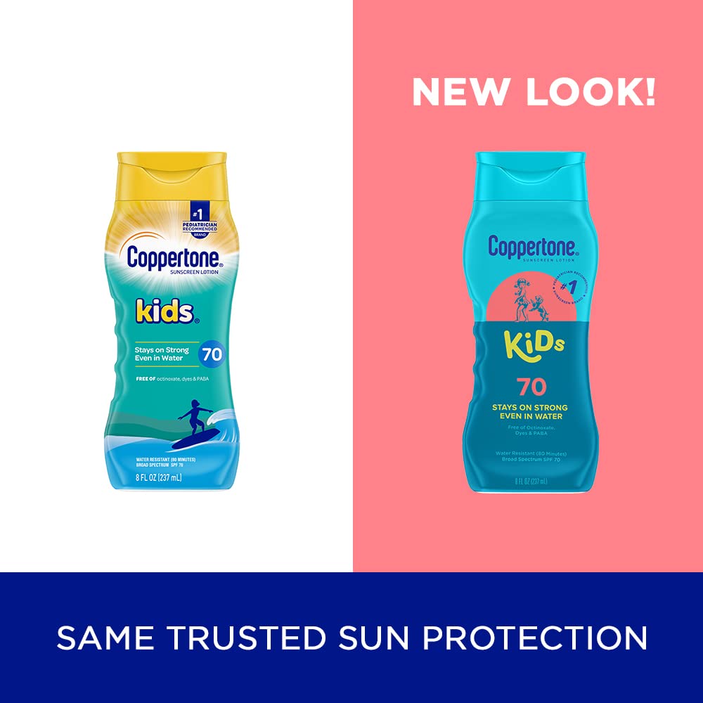 Coppertone Kids SPF 70 applying scene for easy reapplication on the go.
