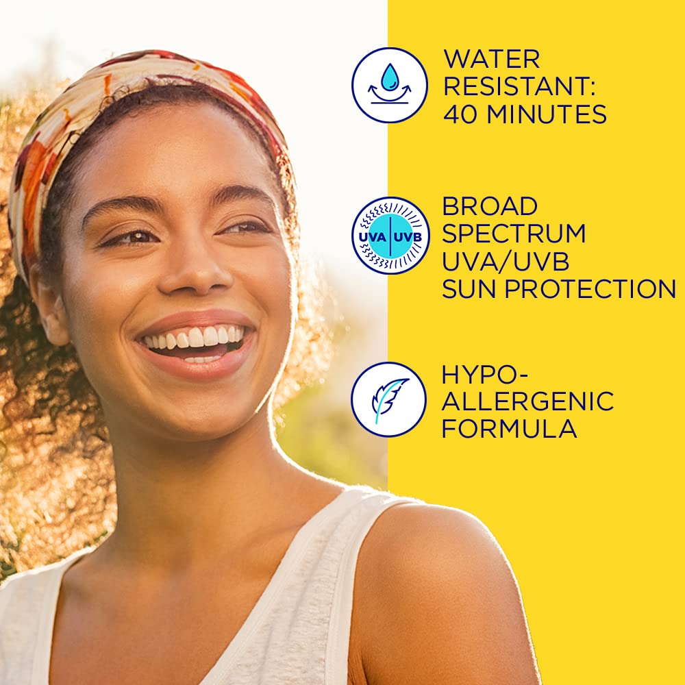 Coppertone Oil Free water-resistant texture stays put through light activity for up to 40 minutes.