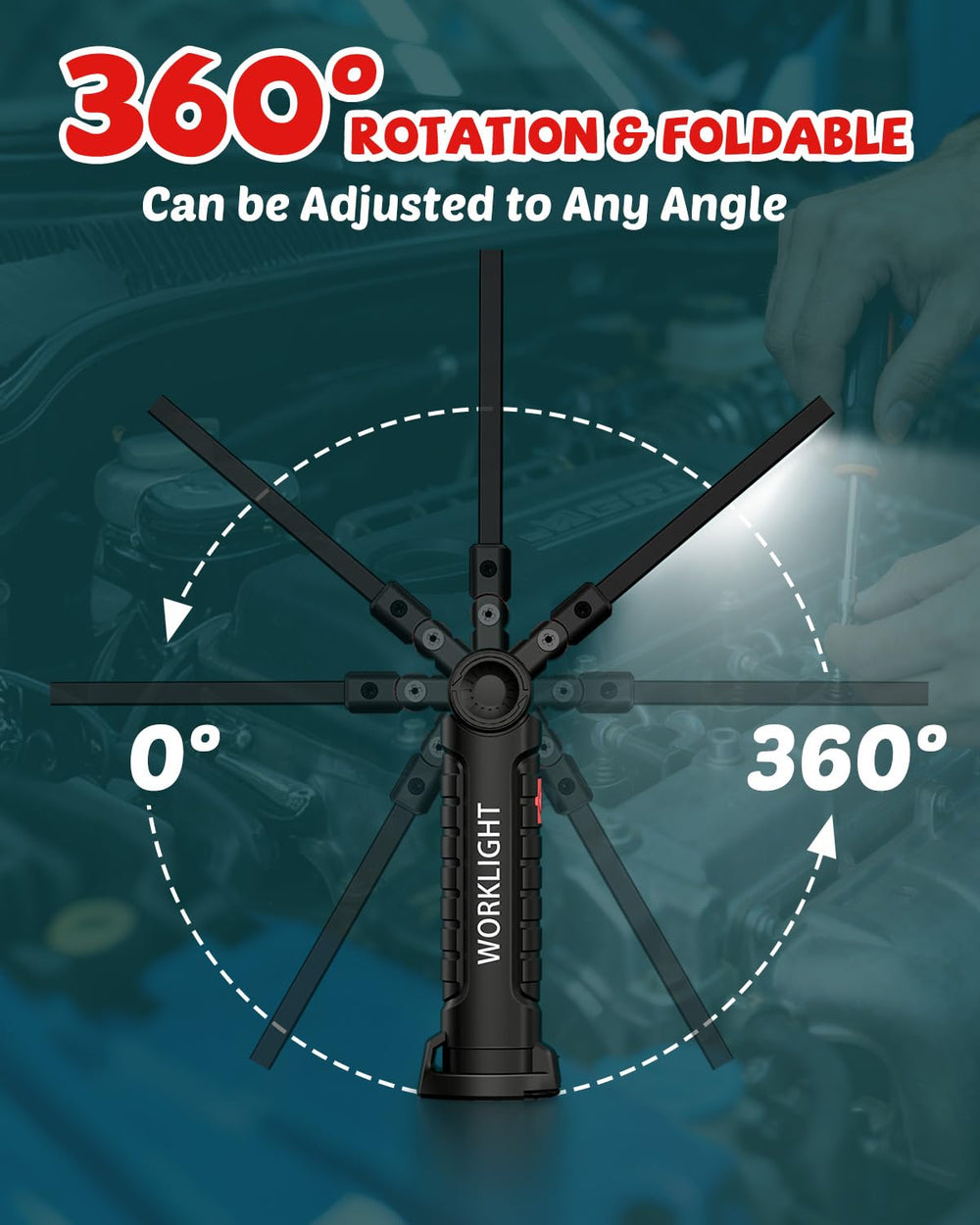 Coquimbo grill-light setup for outdoor cooking and late-night tasks.