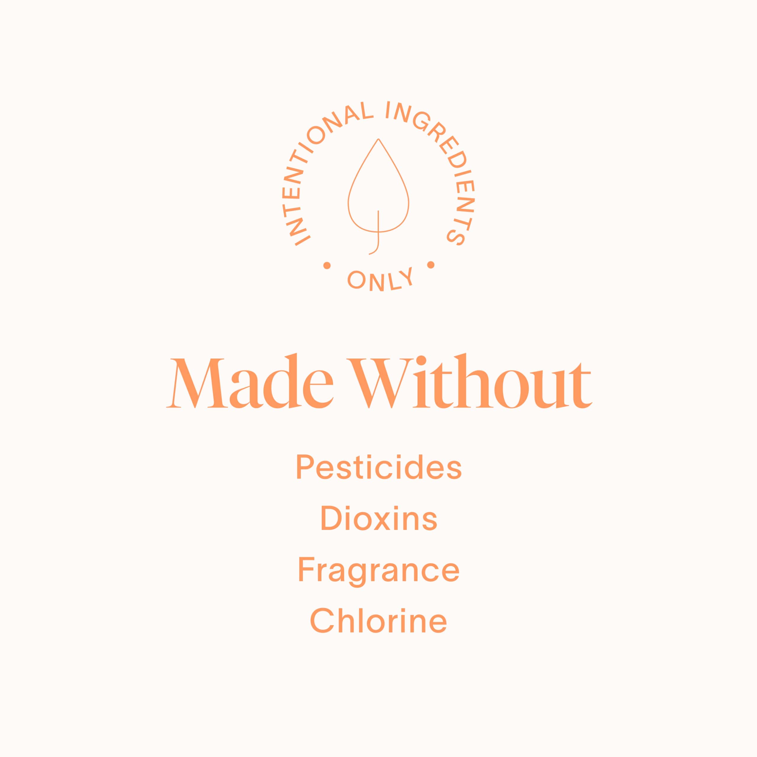 Cora product image emphasizing organic cotton sensitivity and allergy-friendly materials.