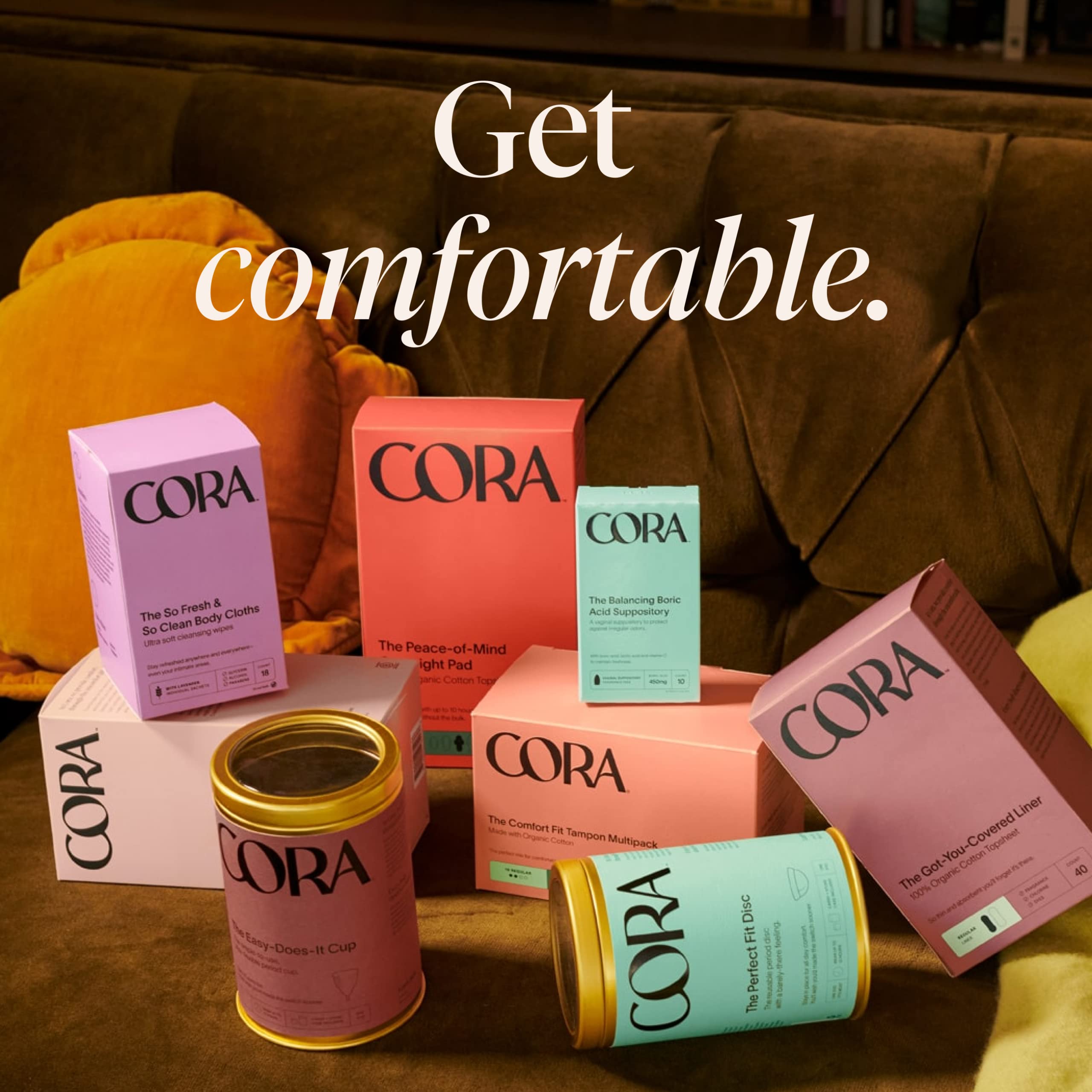 Cora eco-friendly packaging promotes low waste without compromising quality.