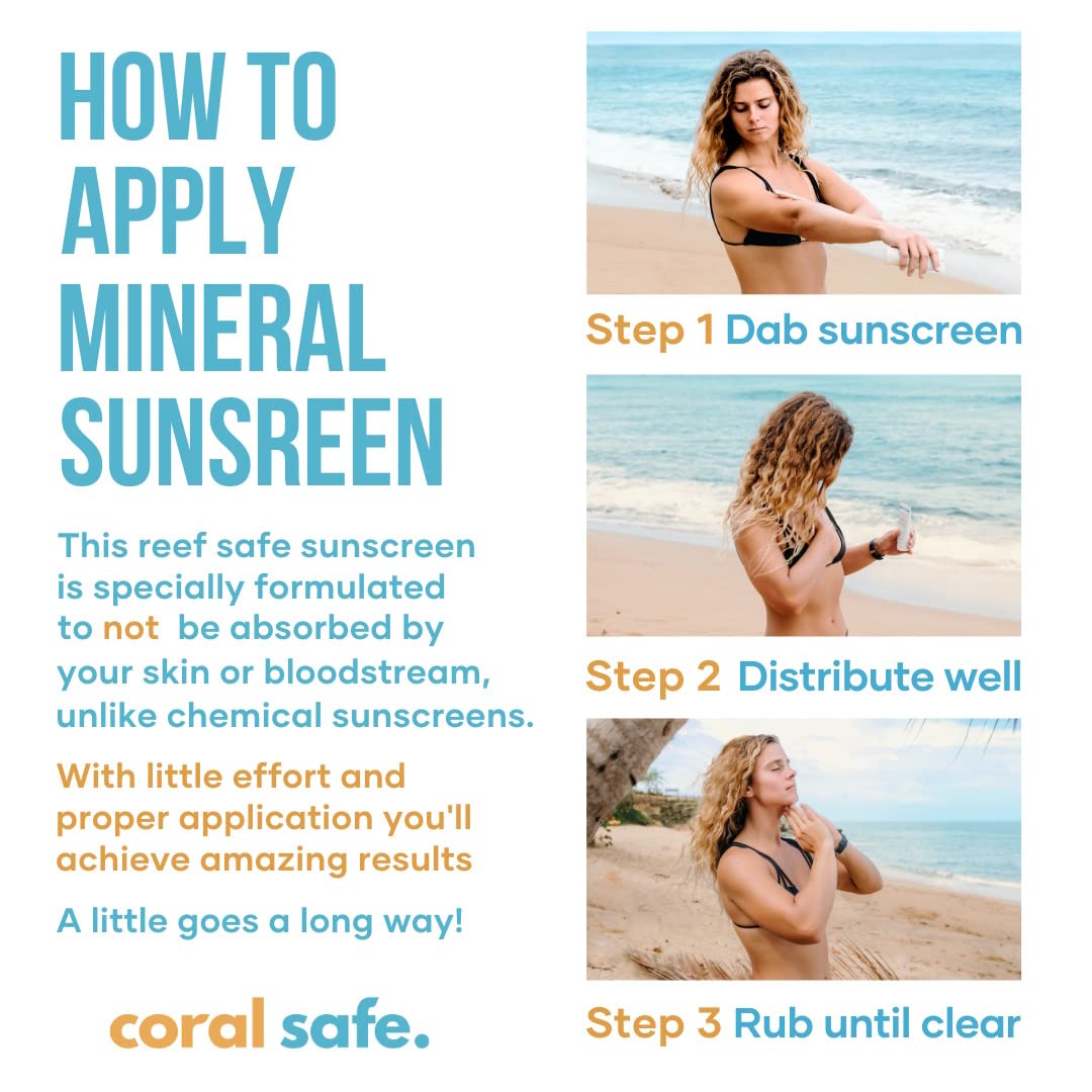 Coral Safe TSA-approved sunscreen stick for carry-on use
