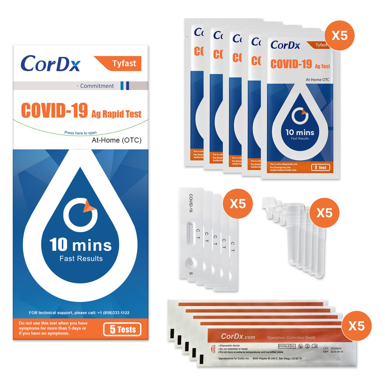 CorDx TyFast clear-result display for quick reading