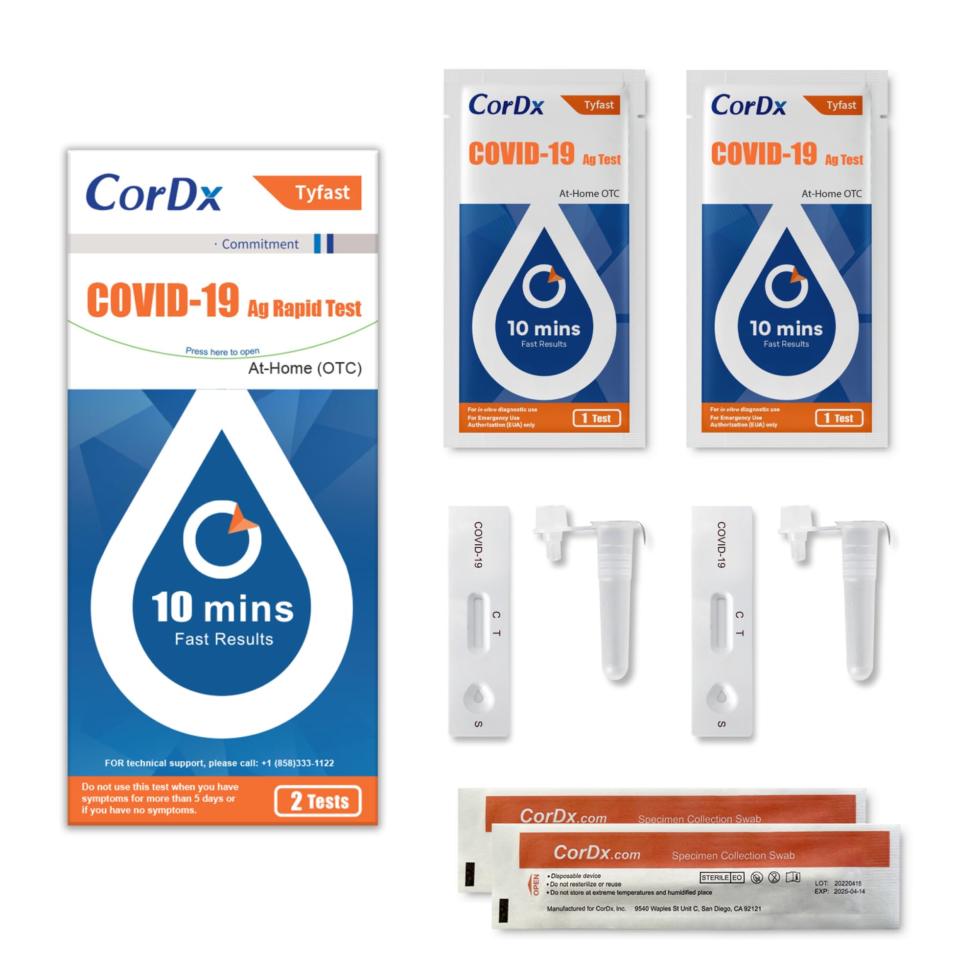 CorDx TyFast compact design emphasizes convenient home use.