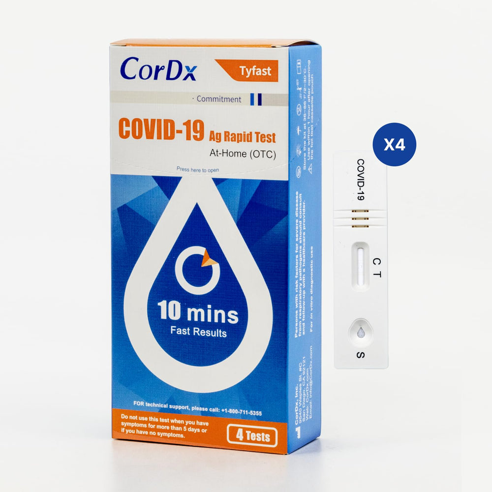 CorDx TyFast nasal swab step image for easy, at-home sampling and reliable results.