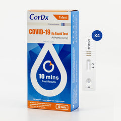 CorDx TyFast nasal swab step image for easy, at-home sampling and reliable results.