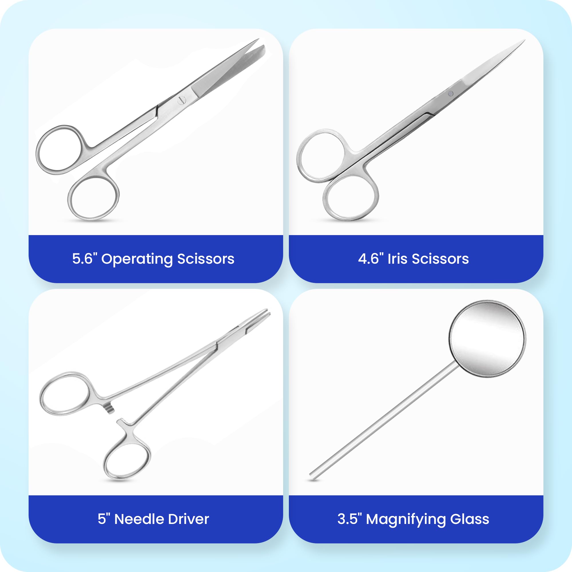Core Flex ruler provides precise measurements during dissection.