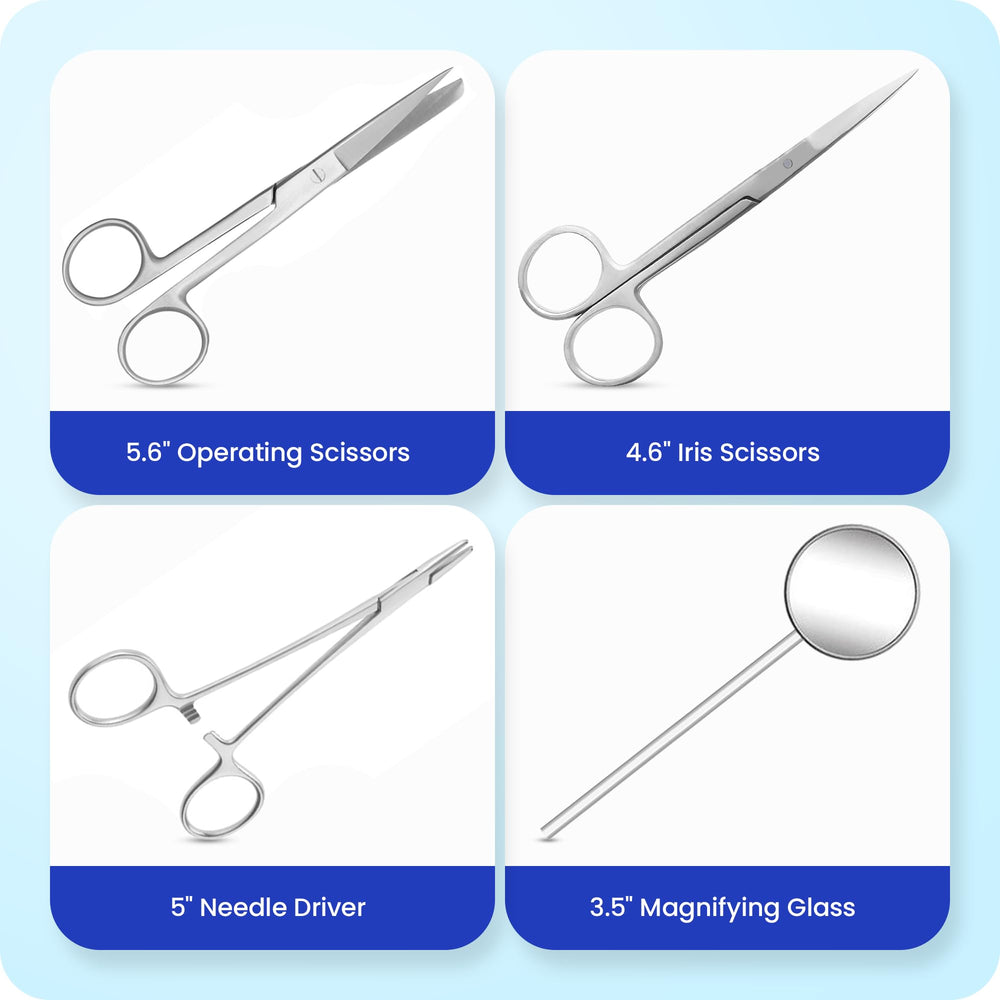 Core Flex ruler provides precise measurements during dissection.