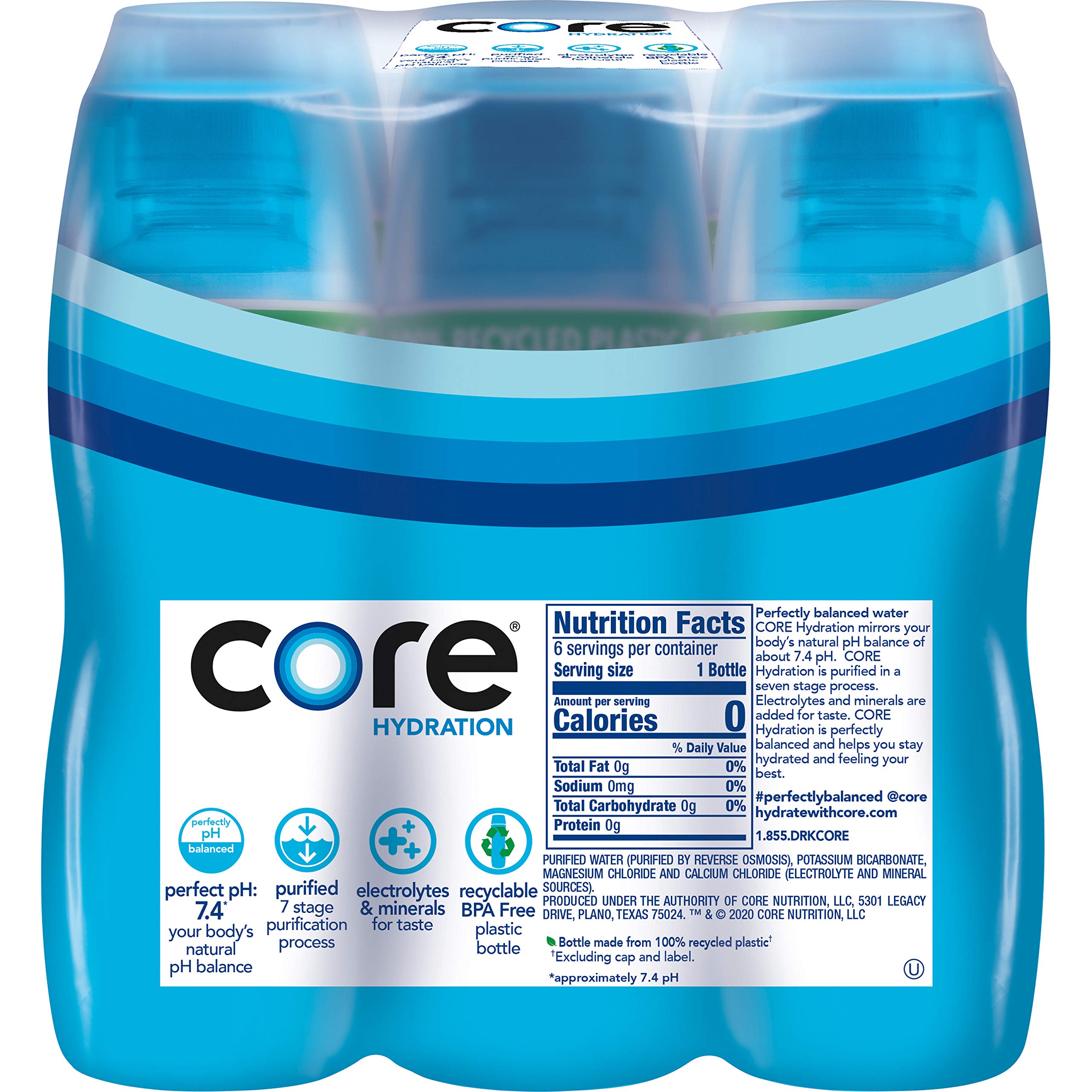 Core Hydration purified-water-view showcases clean taste for workouts and daily use