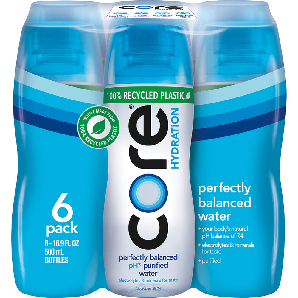 Core Hydration wide-mouth-opening speeds refills and hydration